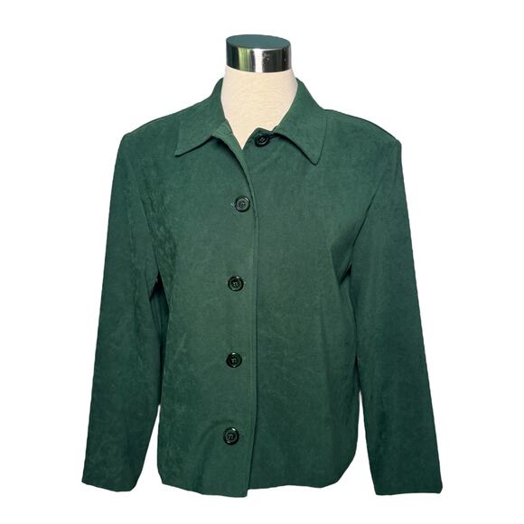 Briggs New York Emerald Green Jacket Petite Medium - Picture 1 of 4